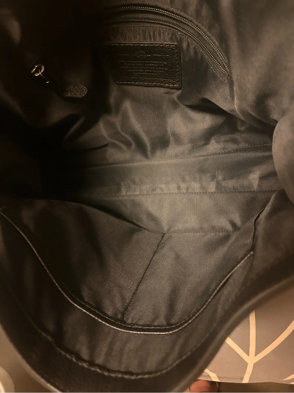 Authentic COACH Crosby Black Pebbled Leather Messenger Bag Briefcase 71222